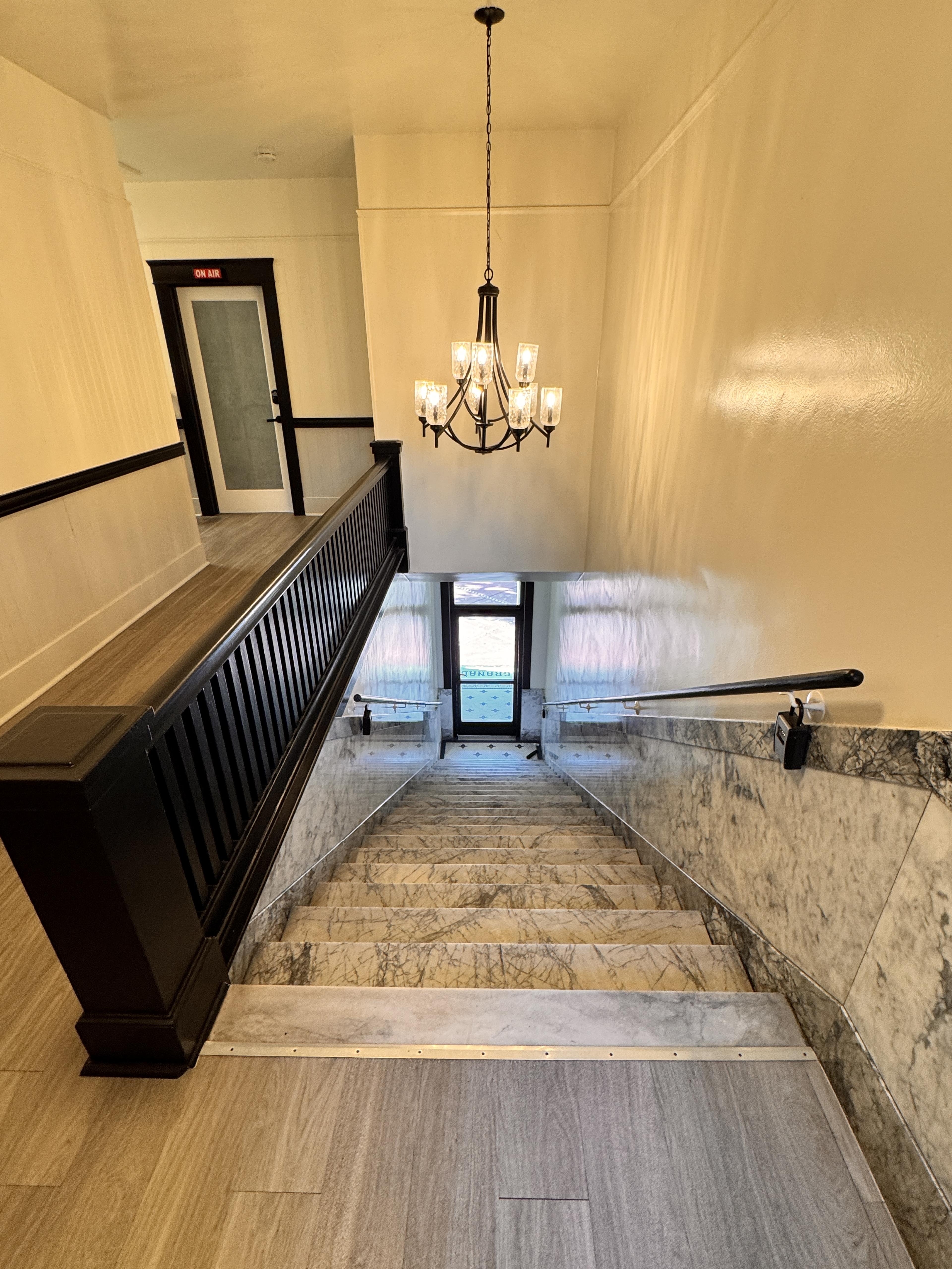 Historic staircase and architectural details